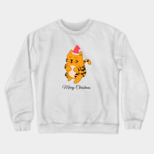 Happy Tiger Merry Christmas Crewneck Sweatshirt